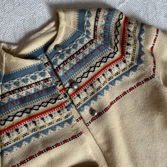 Vintage Handmade Nordic Wool Cardigan/Jacket - Picture 4 of 5